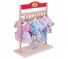 Bigjigs Toys Vešiak na šaty pre bábiky / od 3 rokov