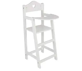 Small Foot Drevená stolička pre bábiky biela / od 3 rokov