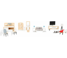 Small Foot Kompletná sada nábytku pre bábiky / od 3 rokov