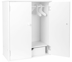 Small Foot Šatníková skriňa pre bábiky biela / od 3 rokov