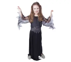 RAPPA Detský kostým čarodejnice - Halloween (M) čierna