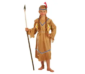 Rappa Detský kostým Indiánka s čelenkou (S)