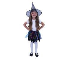 RAPPA Detský kostým tutu sukne čarodejnice - Halloween / 3-10 rokov