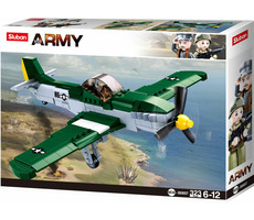 Sluban Army N38-B0857 Spojenecké stíhacie lietadlo / LEGO - kompatibilné / Počet figúrok|dielikov: 1|323 / od 6 rokov