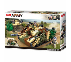 Sluban Army N38-B0858 Maskovaný obrnený tank / LEGO - kompatibilný / Počet figúrok|dielikov: 2|524 / od 6 rokov