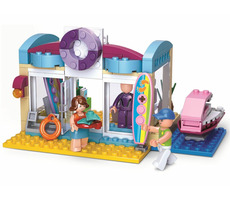 Sluban Girls Dream Holidays M38-B0603 Obchod pre vodné športy / LEGO - kompatibilný / Počet figúrok|dielikov: 3|192 / 6rokov