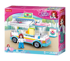 Sluban Girls Dream M38-B0797 Ambulancia / LEGO - kompatibilný / Počet figúrok|dielikov: 1|195 / od 6 rokov