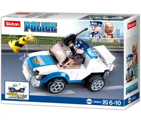 Sluban Metropolis M38-B0824 Naťahovacie auto policajné hliadky / Lego - kompatibilný / figúrok|dielikov: 1|90 / 6rokov