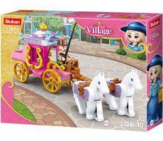 Sluban Girls Dream Village M38-B0872 Dobový kočiar s koníčkami / Lego - kompatibilný / Počet figúrok|dielikov: 1|139 / od 6 le