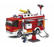 Sluban Hasiči M38-B0626 Požiarne vozidlo s čerpadlom / Lego - kompatibilné / Počet figúrok|dielikov: 2|345 / od 6 rokov