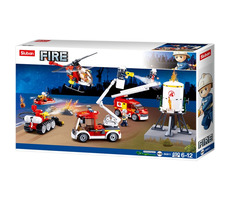 Sluban Hasiči M38-B0811 Sada hasičskej zásahovej jednotky / LEGO - kompatibilná / Počet figúrok|dielikov: 5|490 / od 6 rokov