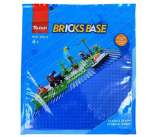 Sluban M38-B0833E Základová doska 32x32 modrá / Lego - kompatibilný / od 6 rokov
