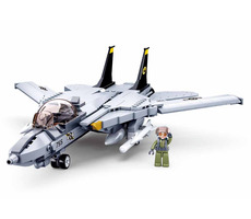 Sluban Model Bricks M38-B0755 Moderné stíhacie lietadlo / LEGO - kompatibilné / Počet figúrok|dielikov: 1|396 / od 8 rokov