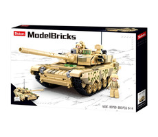 Sluban Model Bricks M38-B0790 Hlavný Bojový tank / LEGO - kompatibilný / Počet figúrok|dielikov: 2|893 / od 8 rokov