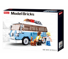 Sluban Model Bricks M38-B0707 Happy bus / LEGO - kompatibilný / Počet figúrok|dielikov: 2|227 / od 6 rokov