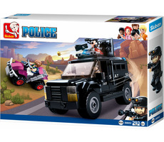 Sluban Polícia M38-B0653 SWAT vyzbrojený automobil / Lego - kompatibilný / Počet figúrok|dielikov: 3|290 / od 6 rokov