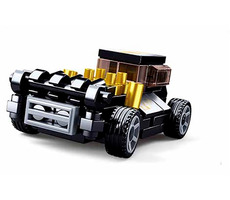 Sluban Power M38-B0801C Naťahovacie auto Čierny Mod Rod / LEGO - kompatibilný / Počet figúrok|dielikov: 0|51 / od 6 rokov