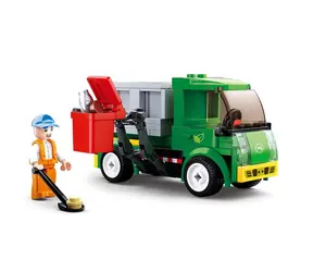 Sluban Town M38-B0781B Smetiarske vozidlo / Lego - kompatibilné / Počet figúrok|dielikov: 1|118 / od 6 rokov
