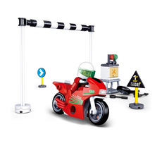 Sluban Town Motorky M38-B0717A Závodná motorka / LEGO - kompatibilný / Počet figúrok|dielikov: 1|60 / od 6 rokov