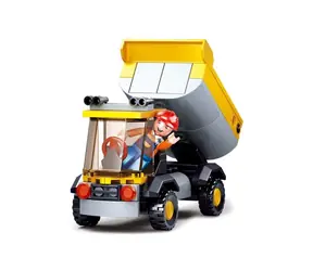 Sluban Town Stavitelia M38-B0377A Sklápač / LEGO - kompatibilný / Počet figúrok|dielikov: 1|87 / od 6 rokov