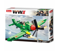 Sluban WWII M38-B0683 Sovietske stíhacie lietadlo Iľjušin II / LEGO - kompatibilné / Počet figúrok|dielikov: 1|173 / od 8 rokov