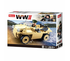 Sluban WWII M38-B0690 Nemecký automobil Schwimmwagen / LEGO - kompatibilný / Počet figúrok|dielikov: 1|106 / od 8 rokov