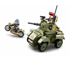 Sluban WWII M38-B0710 Malý obrnenec / LEGO - kompatibilný / Počet figúrok|dielikov: 2|154 / od 6 rokov