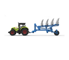 Rappa - Traktor plastový so zvukom a svetlom s vlečkou pre orbu / od 3 rokov