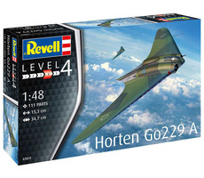 Revell Horten Go229 A-1 / Plastikový model / 1:48 / Počet dielikov 111 / Obtiažnosť 4 / odporúčaný vek: od 12 rokov
