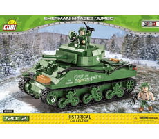 COBI 2550 Sherman M4A3E2 Jumbo WW II / 720 dielov / 2 figúrky / od 7 rokov