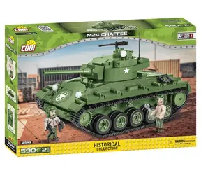 COBI 2543 M24 Chaffee WW II / 590 dielov / 2 figúrky / od 6 rokov