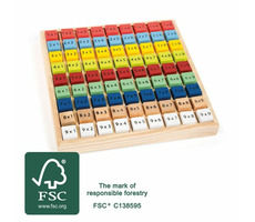 Small Foot Drevená vzdelávacia tabuľka násobilka / od 4 rokov