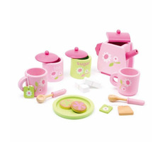 Small Foot Drevený čajový set Rose / od 3 rokov