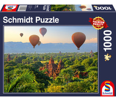 SCHMIDT Puzzle Teplovzdušné balóny nad Mandalay / 1000 dielikov / od 12 rokov
