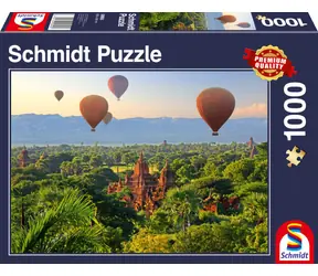 SCHMIDT Puzzle Teplovzdušné balóny nad Mandalay / 1000 dielikov / od 12 rokov