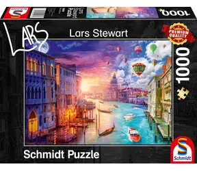 Schmidt Puzzle Deň a noc: Benátky / 1000 dielikov / od 12 rokov