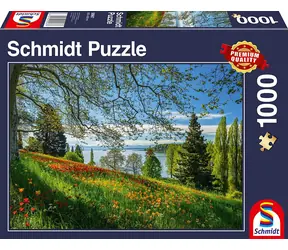 Schmidt Puzzle Pole tulipánov - Ostrov Mainau / 1000 dielikov / od 12 rokov