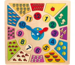 Small Foot Vkladacie výukové puzzle nauč sa hodiny / od 3 rokov