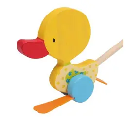 Small Foot Ťahacie hračky kolísava kačica Tine / od 18 mesiacov
