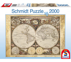 SCHMIDT Puzzle Historická mapa sveta / 2000 dielikov / od 12 rokov