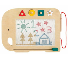 Petit Collage Drevená magnetická kresliaca tabuľka / od 3 rokov