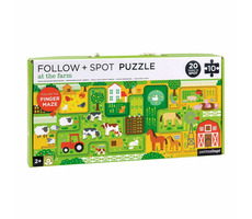 Petit Collage Bludisko a puzzle Farma / od 2 rokov