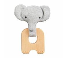 Petit Collage Hryzátko slon / od 0 mesiacov