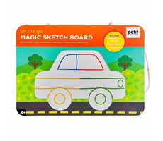 Petit Collage Magnetická kresliaca tabuľka Na cestách / od 4 rokov