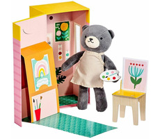 Petit Collage Plyšová medvedica v maliarskom štúdiu / od 3 rokov