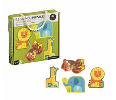 Petit Collage Prvé puzzle mláďatá safari / od 2 rokov