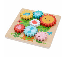 Petit Collage Puzzle ozubené kolieska stromček / od 18 mesiacov