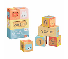 Petit Collage Štýlové kocky Milestone / od 0 mesiacov