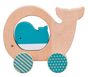 Petit Collage Veľryba a mláďa na kolieskach