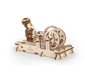 Ugears 3D drevené mechanické puzzle Motor / od 14 rokov / 81 dielikov / Obtiažnosť: jednoduchá